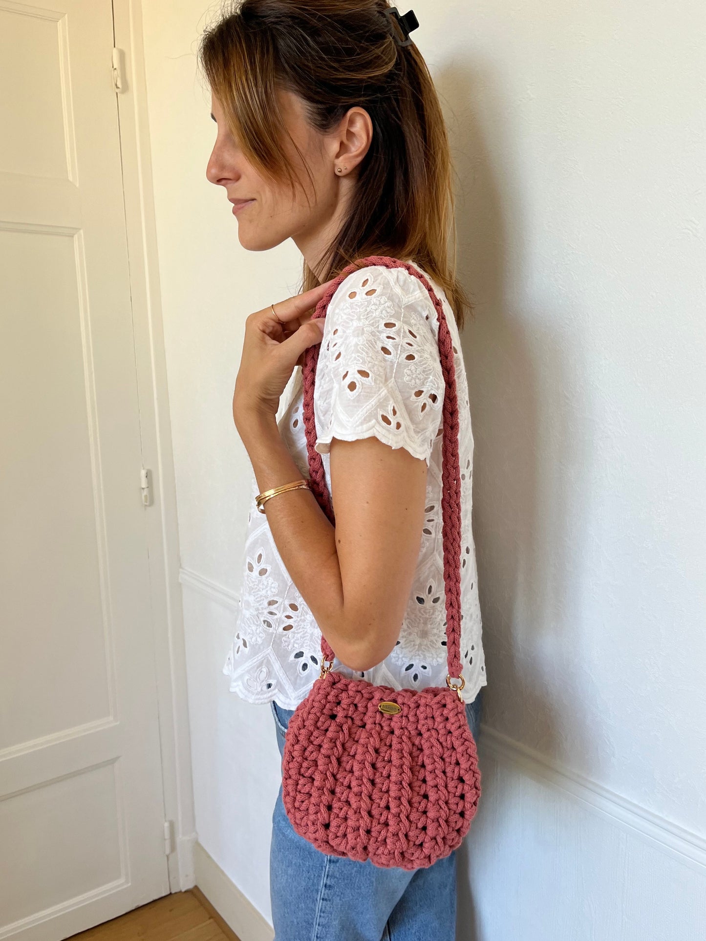 Modèle Fuchsia corde - coloris vieux rose